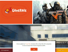 Tablet Screenshot of gamerage.com
